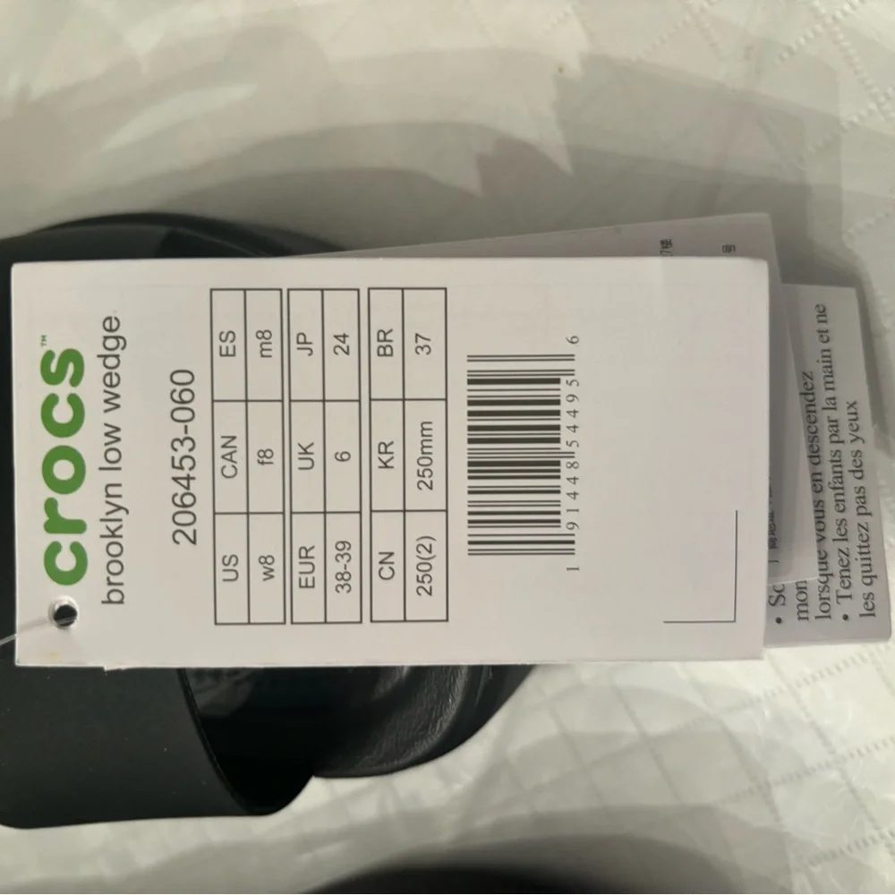 CROCS Women's Brooklyn Low Wedge Sandals-NEW/NEVER WORN - Picture 4 of 4